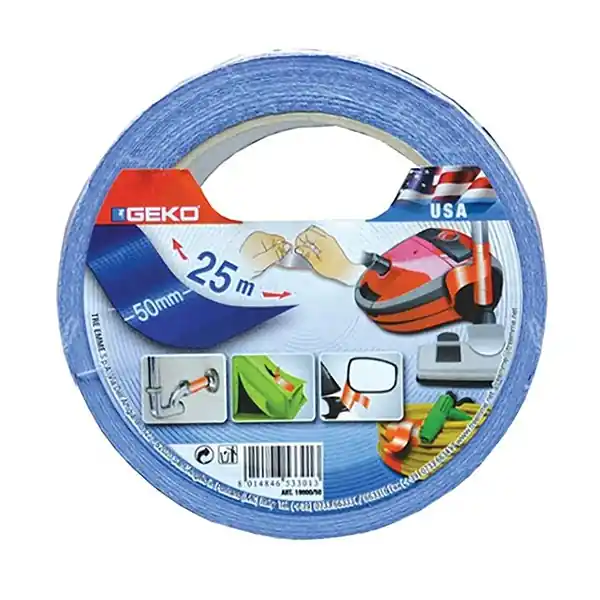 Nézd meg most Ragasztószalag szövetes 50 mm x 25 m kék GEKO
