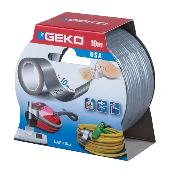 Ragasztószalag szövetes 50 mm x 10 m ezüst GEKO Expressz kézbesítés