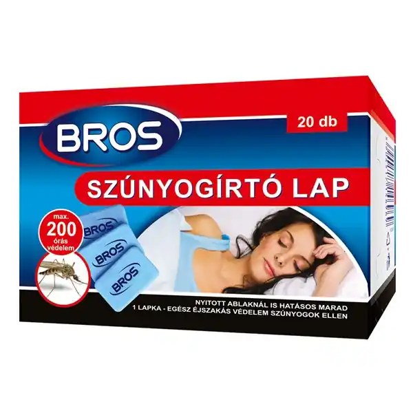 Szúnyogirtó utántöltő lapka elektromos készülékhez (20 db) BROS Azonnal elérhető