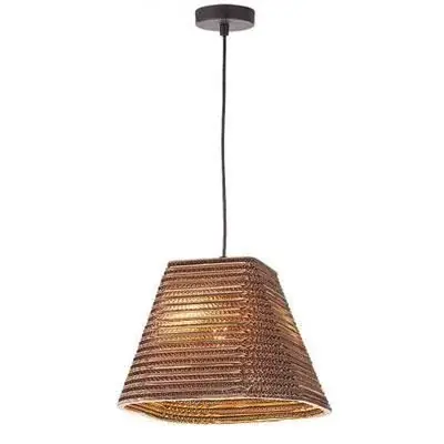 Biztonságos fizetés GAIA függeszték E27 40W barna/fek.