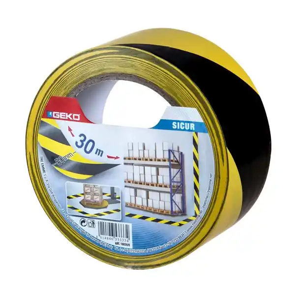 Kedvezmény Kordonszalag öntapadós 50 mm 30 m sárga-fekete GEKO