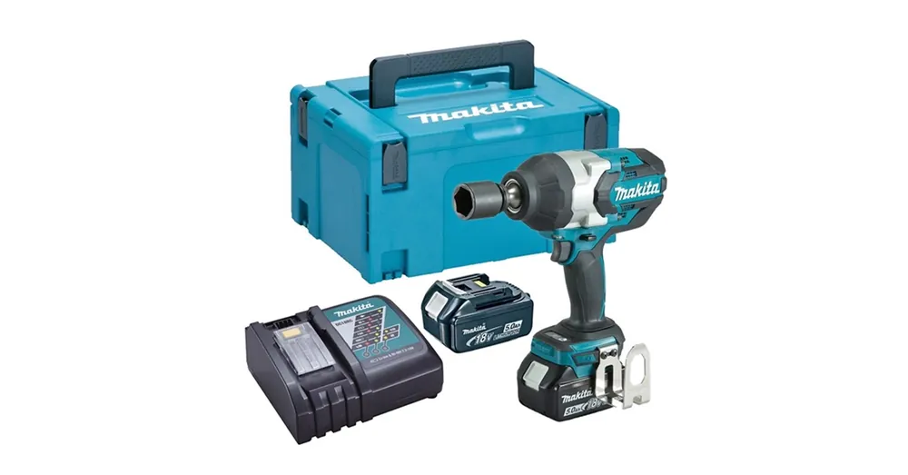 MAKITA DTW1001RTJ AKKUS ÜTVECSAVAROZÓ 18V 2DB 5Ah AKKUVAL 1050Nm+KOFFER Árengedmény