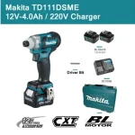 MAKITA TD111DSME AKKUS ÜTVECSAVAROZÓ 10,8V 2DB 4Ah AKKUVAL 135Nm Végkiárusítás