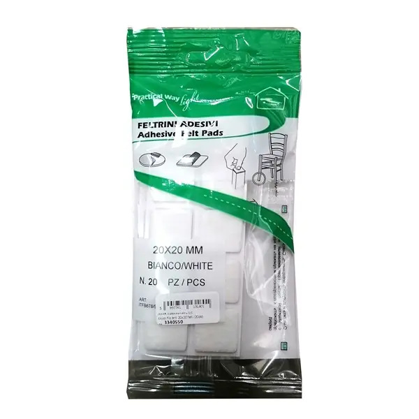 Csúsztatófilc öntapadó 20x20 mm fehér (20 db) Szuper akció