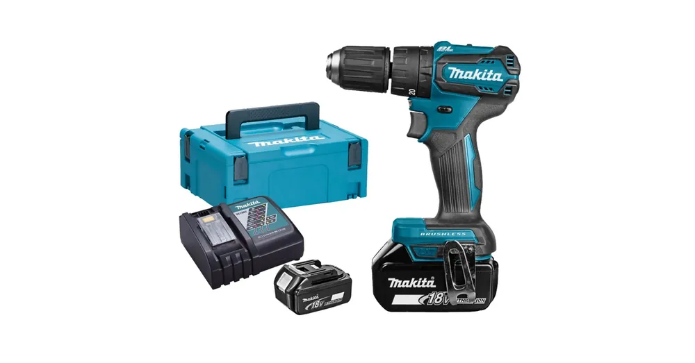 MAKITA DHP483RTJ AKKUS ÜTVEFÚRÓ-CSAVAROZÓ 18V 2DB 5Ah Li-ion AKKUVAL 40/23Nm Biztonságos fizetés