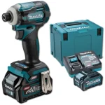 Szuper ajánlat MAKITA TW001GM201 AKKUS ÜTVECSAVARBEHAJTÓ 40V 2DB 4Ah AKKUVAL+TÖLTŐ+KOFFER