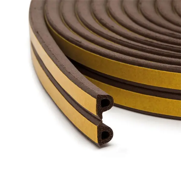 Tömítőprofil öntapadós EPDM 6m "P" barna Bestseller