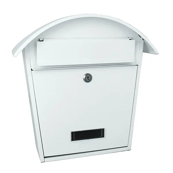 Postaláda álló ívelt (36x37cm) fehér, névtartóval Árengedmény