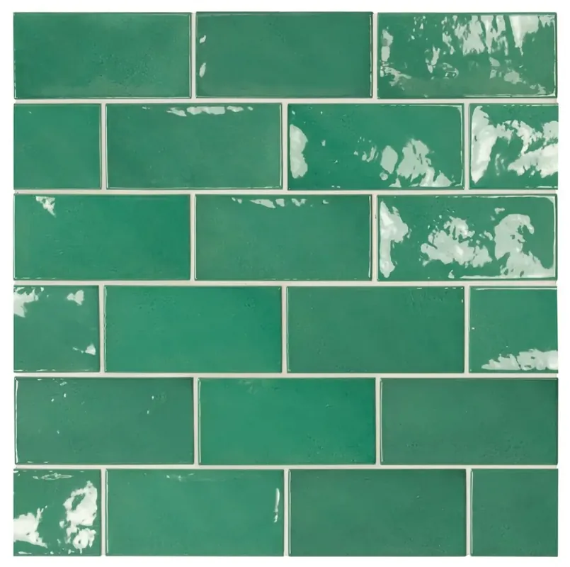 Equipe Village Esmerald green 6,5x13,2 rusztikus falicsempe Korlátozott ajánlat