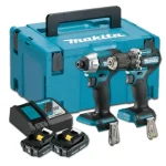 Végkiárusítás MAKITA DLX2423AJ GÉP KÉSZLET DDF487Z+DTD157Z 18V 2*2,0AH AKKUVAL