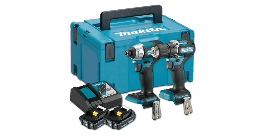 Végkiárusítás MAKITA DLX2423AJ GÉP KÉSZLET DDF487Z+DTD157Z 18V 2*2,0AH AKKUVAL