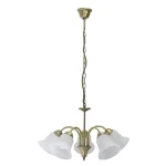 Korlátozott ajánlat CSILLÁR 5*40W E14 BRONZ/FEHÉR BÚRA@
