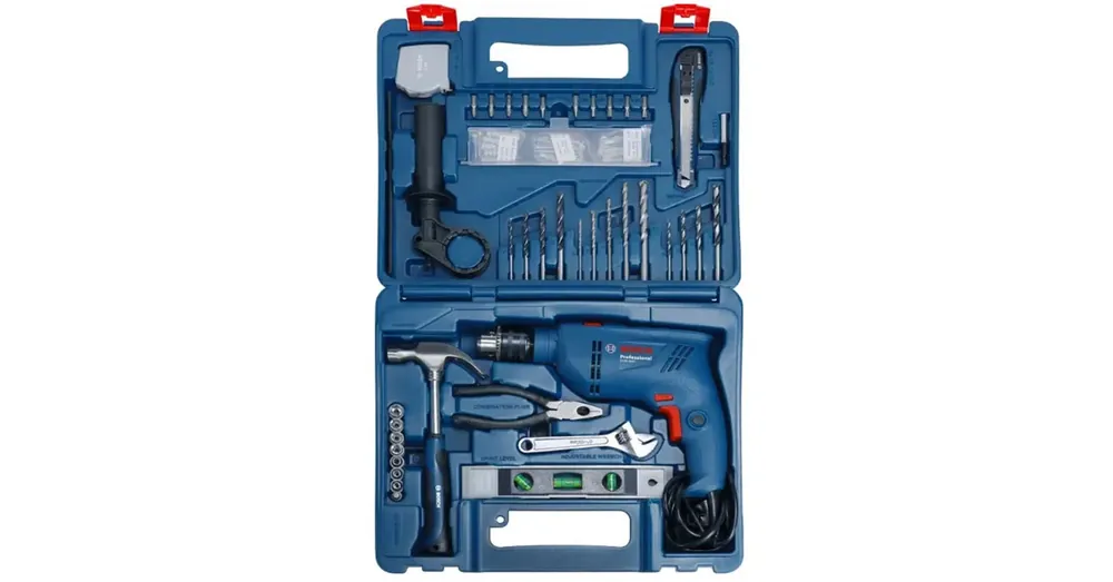 Exkluzív ajánlat BOSCH 06011A0321 ÜTVEFÚRÓ 600W TÖBB FOKOZAT GSB 600+100RÉSZES TARTOZÉK