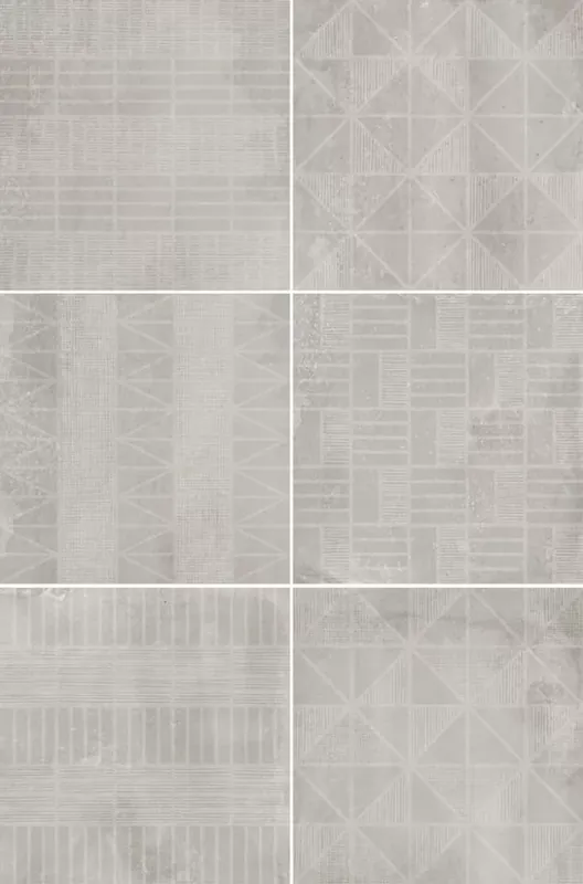Bestseller Equipe Urban Handmade Silver 20x20 mintás járólap, falicsempe
