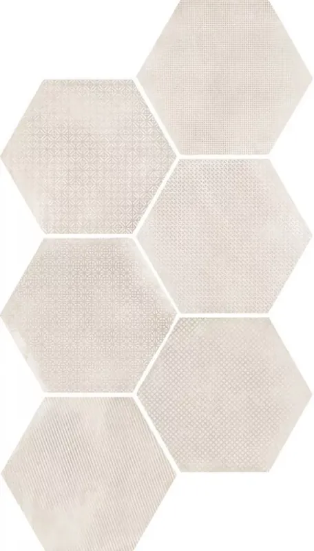 Expressz kézbesítés Equipe Urban Melange Natural 29,2x24,2 hexagon dekor járólap, falicsempe