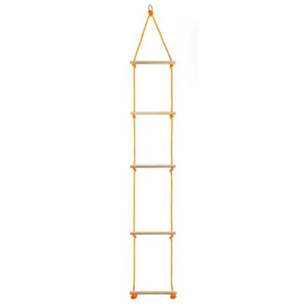 Kötéllétra 170 cm 5 fok fából Expressz kézbesítés