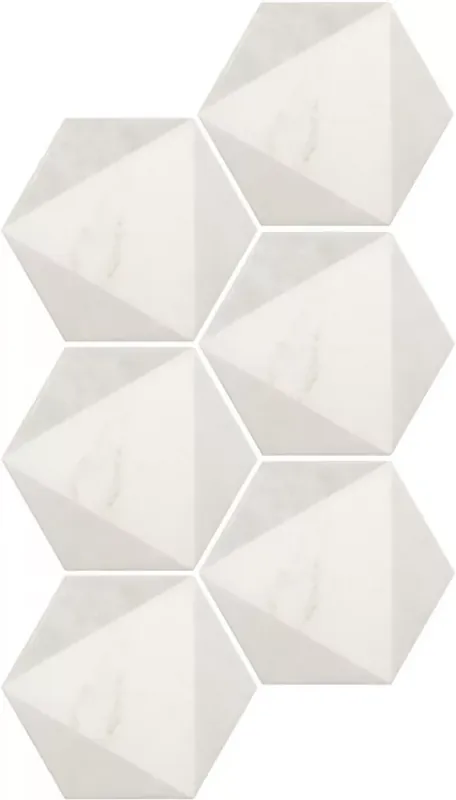 Szuper ajánlat Equipe Carrara Hexagon Peak 17,5x20 hexagon járólap, falicsempe