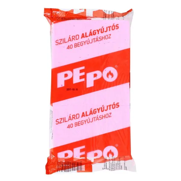 Alágyújtós szilárd (40 db/csom és 45 csom/krt) PEPO Alacsony ár
