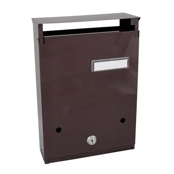 Alacsony ár Postaláda álló MINIMA (21x31cm) barna, névtartóval