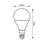Újdonság LED E14 G45 5W 450lm RGB SMD@