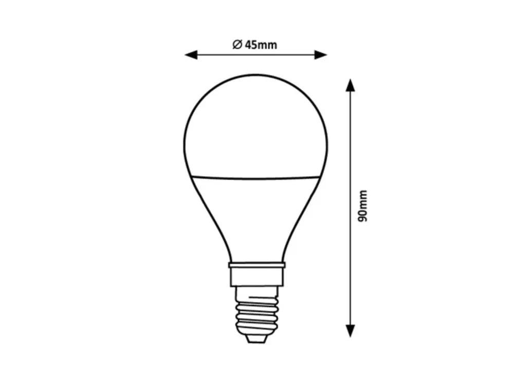 Újdonság LED E14 G45 5W 450lm RGB SMD@