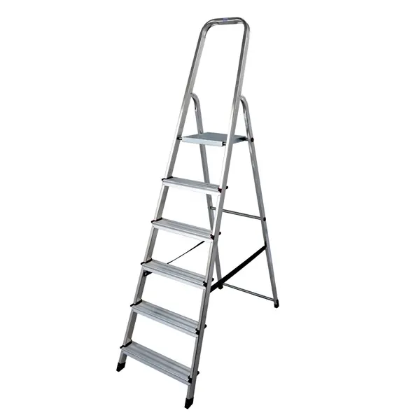 Kiárusítás Háztartási létra 5+1 fokos fellépővel (alu) 150kg KRAUSE