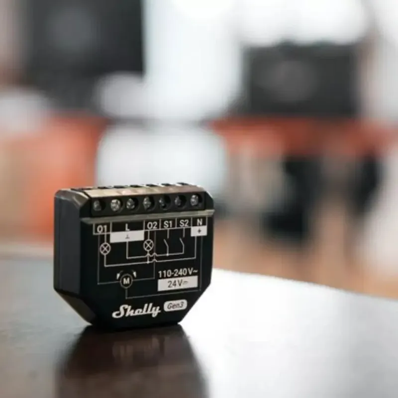 Shelly 2PM Gen3 WiFi + Bluetooth, két áramkörös okosrelé, áramfogyasztás-méréssel, redőnyvezérléssel Ajánlat