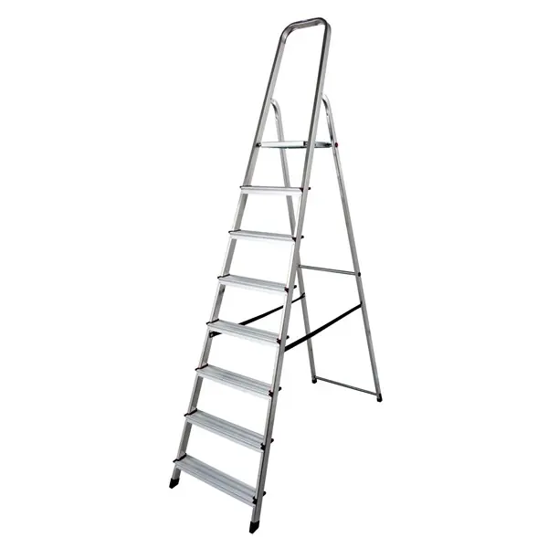 Háztartási létra 7+1 fokos fellépővel (alu) 150kg KRAUSE Alacsony ár