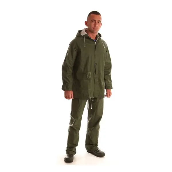Árengedmény Esőkabát és nadrág zöld PVC (2XL)