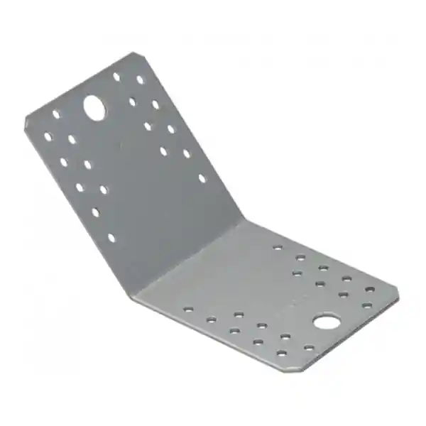 Végkiárusítás Összekötő lemez 135° 105 x 105 x 90 / 2,5 mm horganyzott
