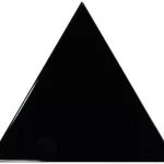 Kiárusítás Equipe Triangolo Black 10,8x12,4 háromszög alakú falicsempe