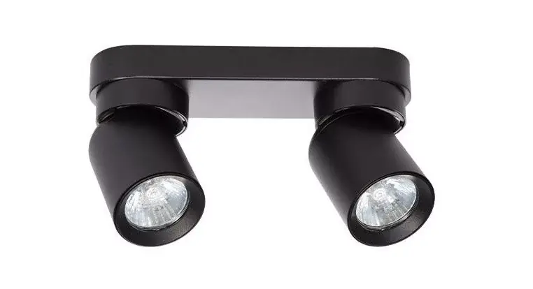 Akció MasterLED Timo GU10 foglalatú 2-es fekete mennyezeti lámpa