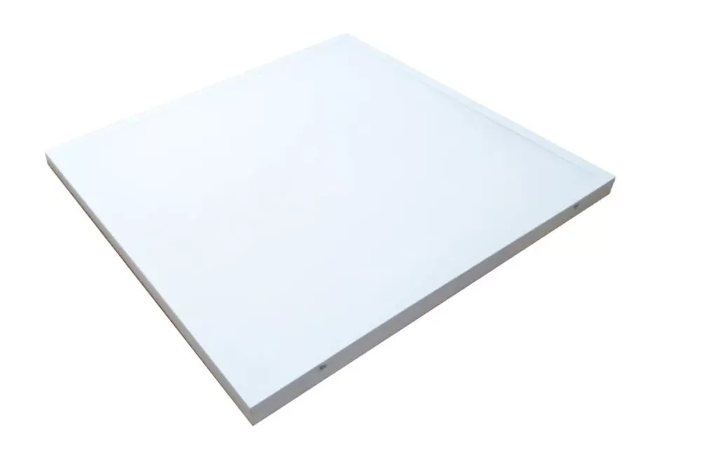 Újdonság EcoLight 60 W-os szögletes 60x60 cm natúr fehér fehér színű 2 az 1-ben falon kívüli és süllyeszthető led panel