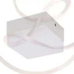 Kedvezmény Strühm Robin 6 W-os falon kívüli natúr fehér fehér színű négyzet alakú LED-es mennyezetlámpa