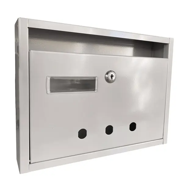 Outlet Postaláda fekvő LÉPCSŐHÁZI lenyíló (31x23cm) szürke, névtartóval