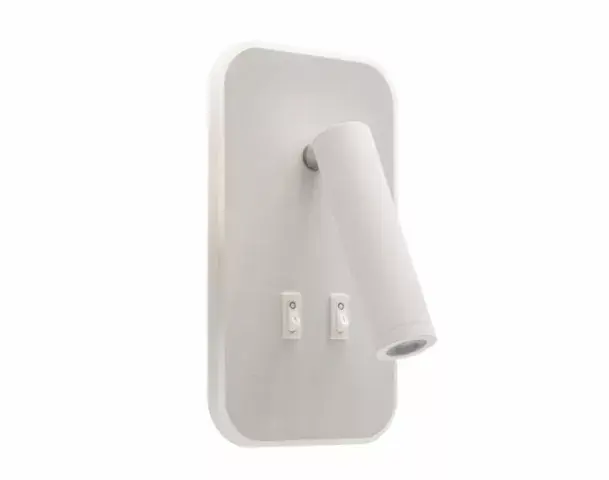Végkiárusítás Strühm Otello D 186x105 mm szögletes meleg fehér/natúr fehér fehér fali lámpa