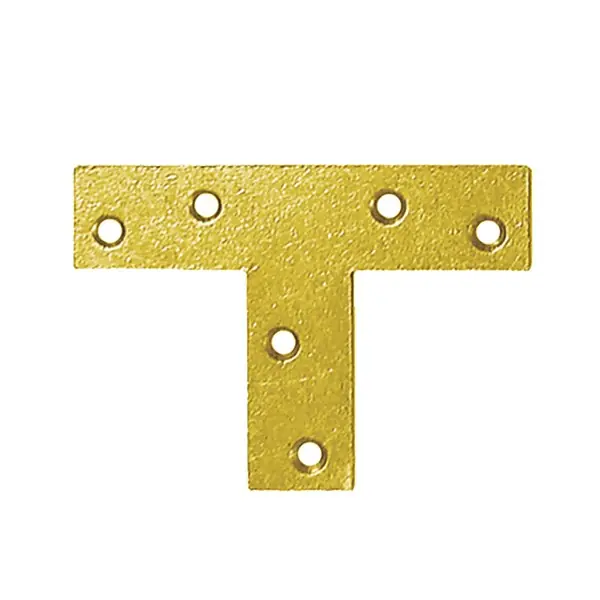 Összekötő lemez "T" 70 x 50 x 15 / 2 mm sárga horgany Legkelendőbb