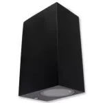 MasterLED Lida 150x92 fekete szögletes oldalfali lámpa GU10-es foglalattal Exkluzív ajánlat
