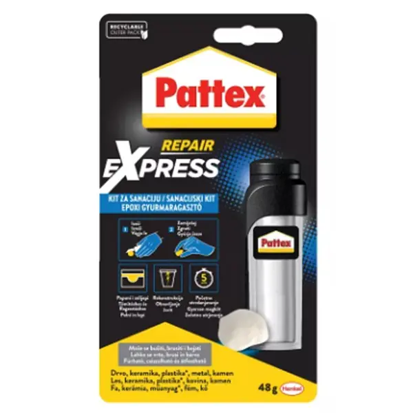 Kedvezmény Gyurmaragasztó Pattex Repair Express eporúd 48g