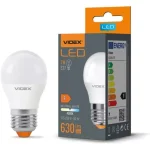 Videx G45 LED izzó 7 W-os natúr fehér E27-es foglalattal Legkelendőbb