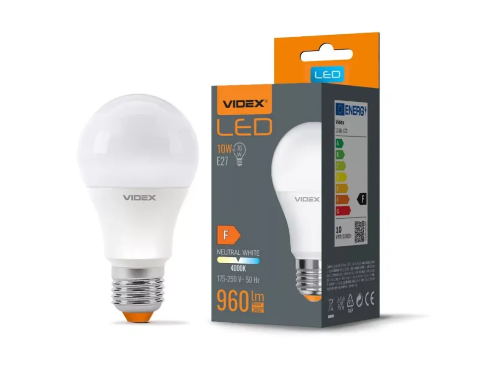 Videx A60 LED izzó 10 W-os natúr fehér E27-es foglalattal Vedd meg most