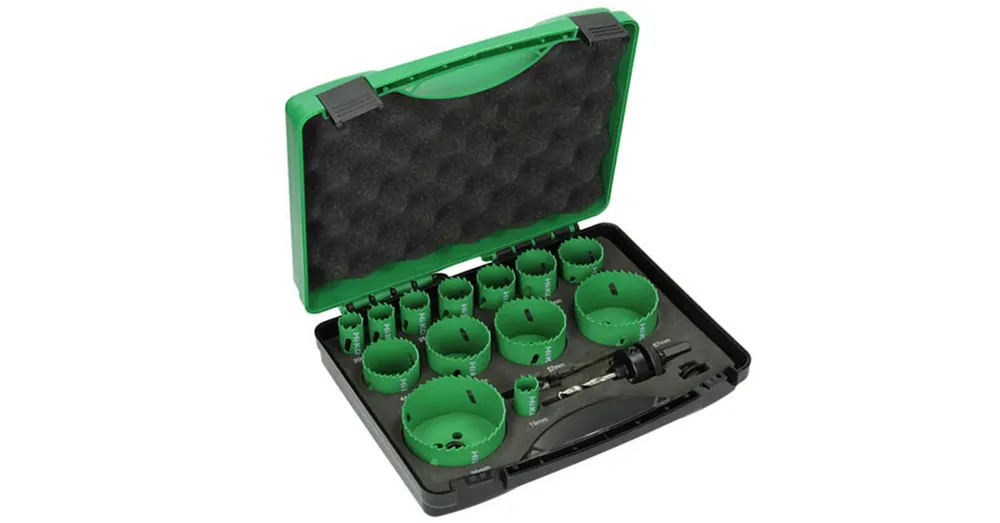 Olcsó LYUKFŰRÉSZ KÉSZLET 15 RÉSZES 19-76mm+ADAPTER HIKOKI 4101074