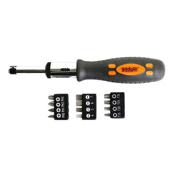 Bit készlet + racsnis csavarhúzó (13 db-os) gadget Utolsó esély