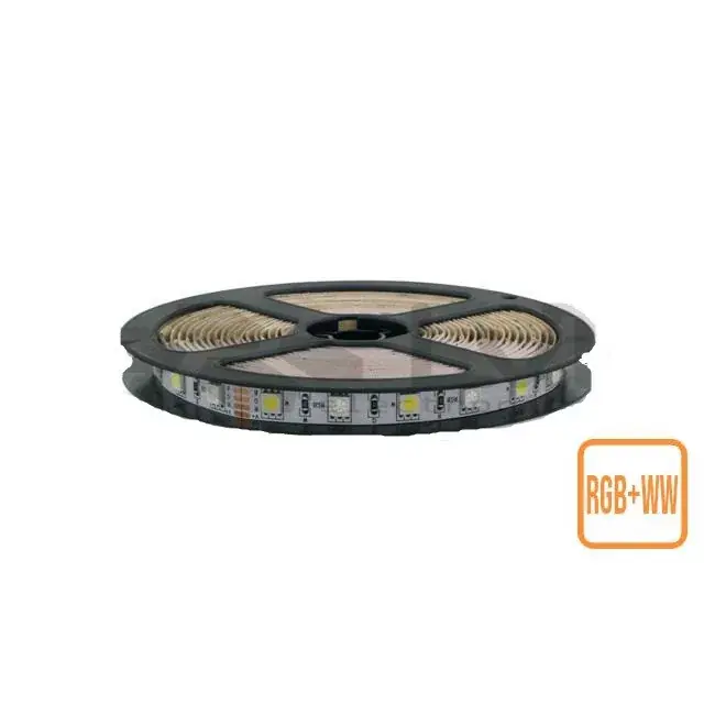 MasterLED 60 LED/méteres 12 V-os beltéri RGB+ meleg fehér 5050 LED szalag 5 m / tekercs Ne maradj le