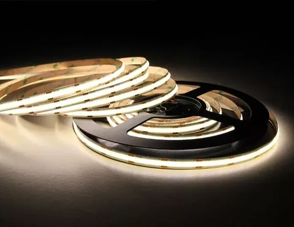 EcoLight 480 LED/méteres 12 V-os beltéri natúr fehér LED COB szalag 5 m / tekercs Népszerű