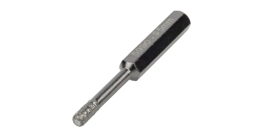 Gyors szállítás WOLFCRAFT 5990000 KORONAFÚRÓ GYÉMÁNTSZEMCSÉS D5mm BIT BEFOGÁS HOSSZ 35mm