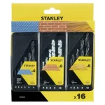 Akciós ár STANLEY STA56045 FÉM-FA-KŐZETFÚRÓ KÉSZLET 16 részes
