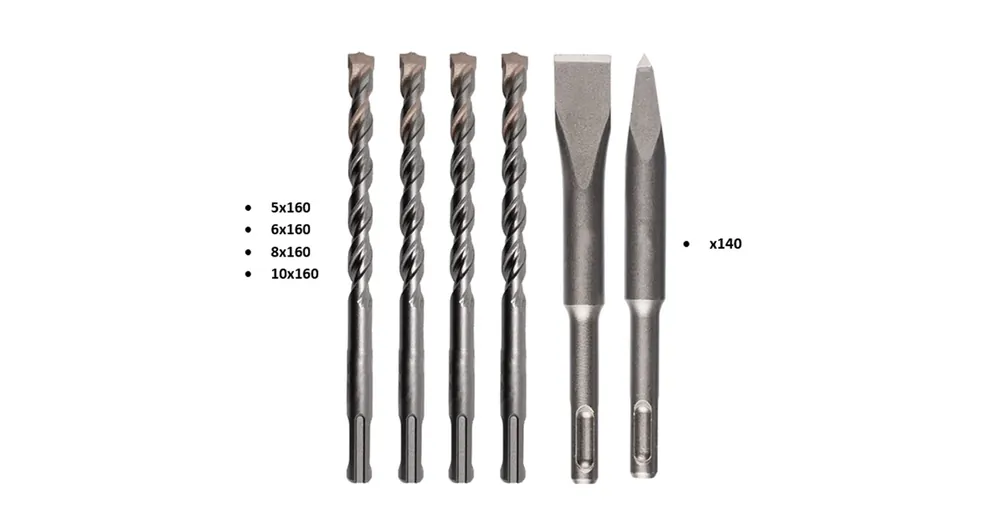 BETONFÚRÓ KÉSZLET D5-D10/6 részes UTOLSÓ DB IMPORT Exkluzív ajánlat