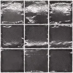 Biztonságos vásárlás Equipe Altea Black 10x10 rusztikus falicsempe
