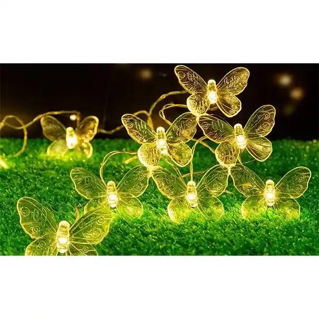 Árcsökkenés MasterLED Napelemes pillangó alakú girland 20 led 5 8 m